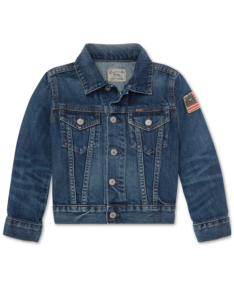 Polo Ralph Lauren Toddler and Little Boys Cotton Denim Trucker Jacket