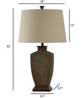 StyleCraft Hammered Metal Table Lamp