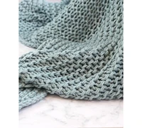 Oscar Oliver Luca Chunky Knit Throw, 50" x 60"