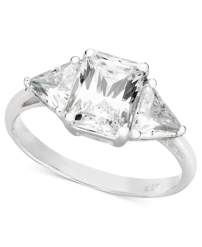 Arabella 14k White Gold Ring, Cubic Zirconia Engagement Ring (3-7/8 ct. t.w.)
