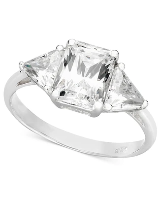 Arabella 14k White Gold Ring, Cubic Zirconia Engagement Ring (3-7/8 ct. t.w.)