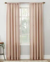 Amalfi Linen Blend Textured Sheer Rod Pocket Curtain Panel Collection