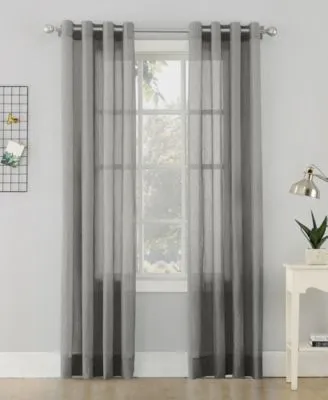 No. 918 Crushed Sheer Voile Grommet Top Curtain Collection