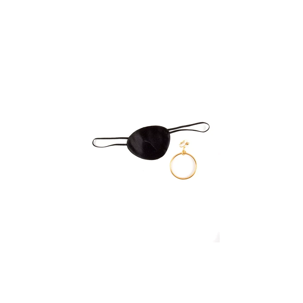 Pirate Earring and Eyepatch Set