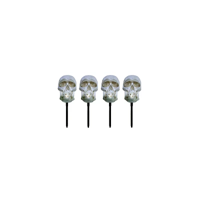 7.5 Inch LED Strobing Skull Head Lawnstakes