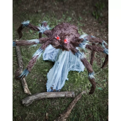 21 In LED Brown Jumping Spider Animatronic