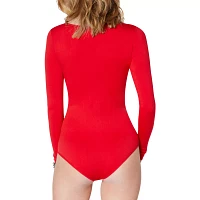 Long Sleeve Red Bodysuit