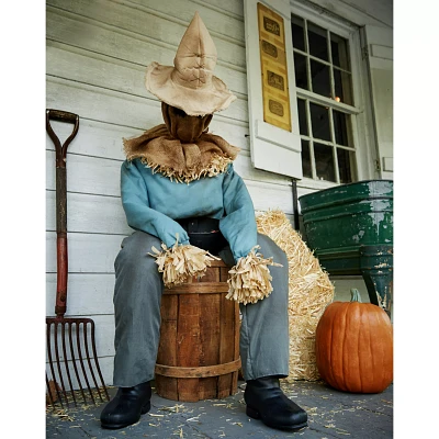 4 Ft 6 In Sitting Scarecrow Animatronic