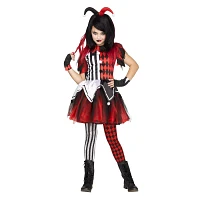 Kids Horror Harlequin Costume