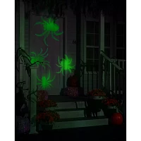 Whirl-A-Motion LED Green Spiders Projection Spot Light