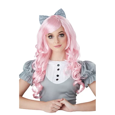 Pink Curls Doll Wig
