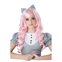 Pink Curls Doll Wig