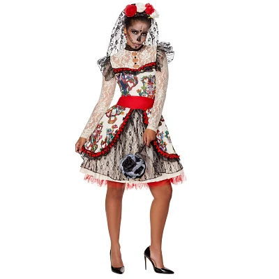 Adult Sugar Skull Bride Costume