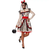 Adult Sugar Skull Bride Costume