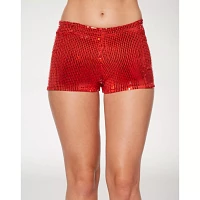 Adult Red Sequin Shorts