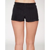 Adult Black Sequin Shorts