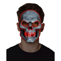 Doom EL Wire Light-Up Skeleton Half Mask