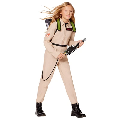 Kids Ghostbusters Girls One Piece Costume with Proton Pack - Classic