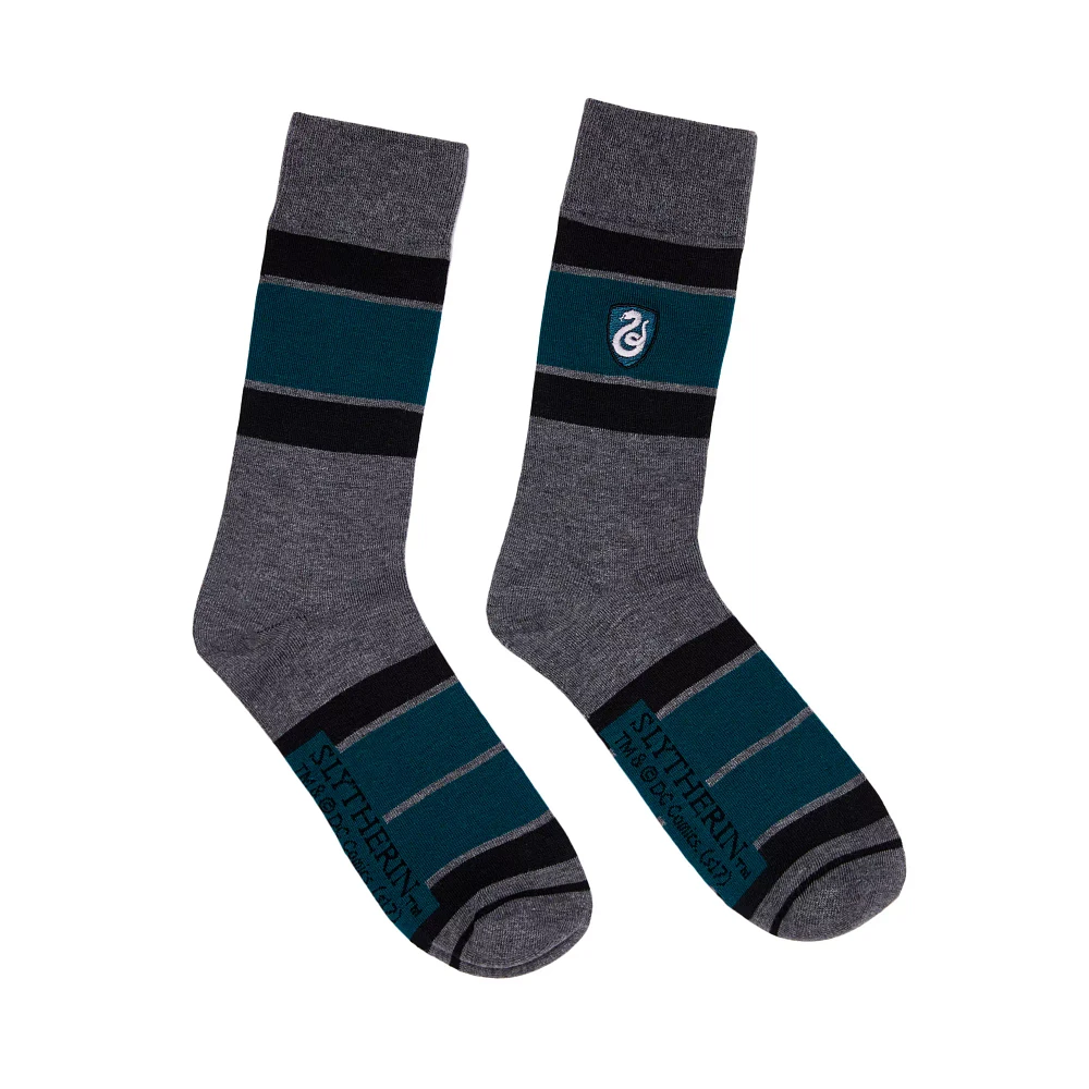 Slytherin Embroidered Crew Socks - Harry Potter