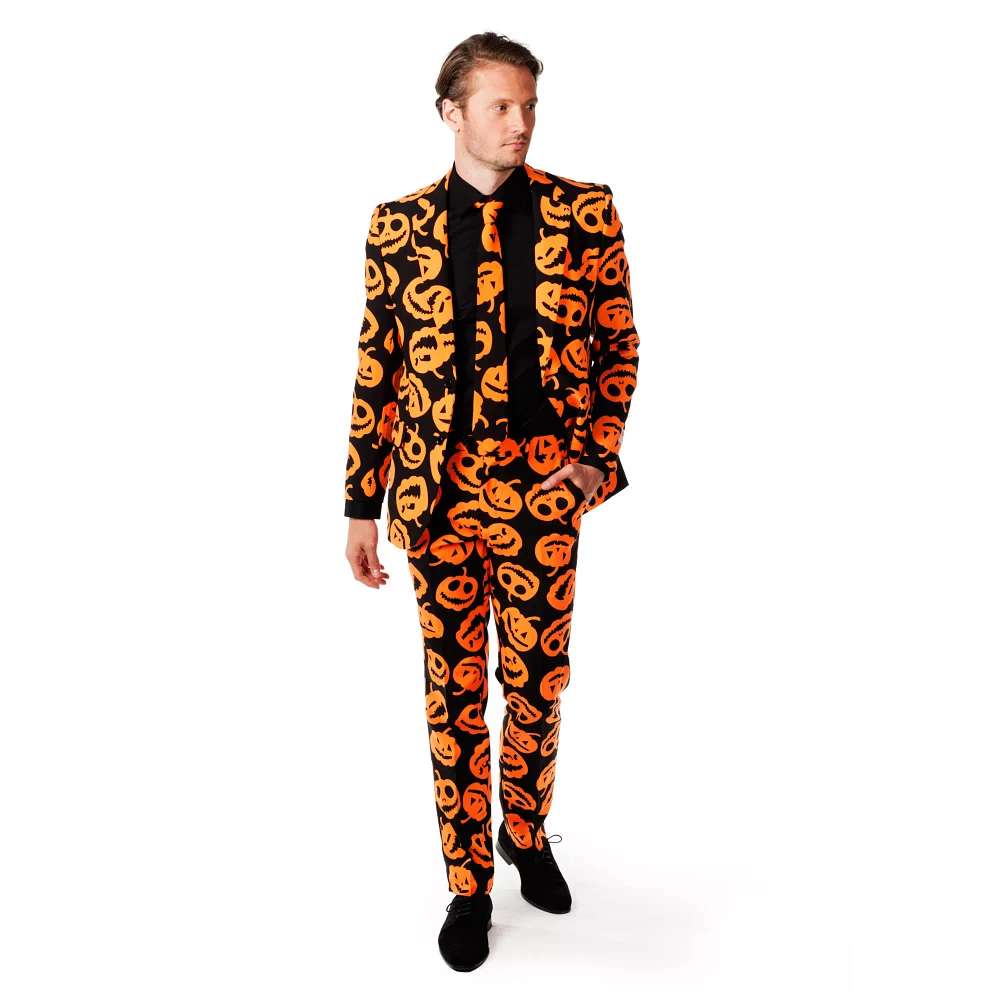 Adult Jack-O-Lantern Plus Size Suit