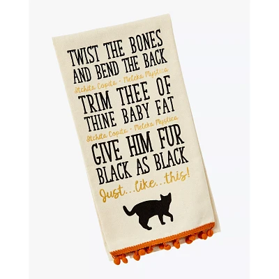 Binx Cat Spell Dish Towel - Hocus Pocus