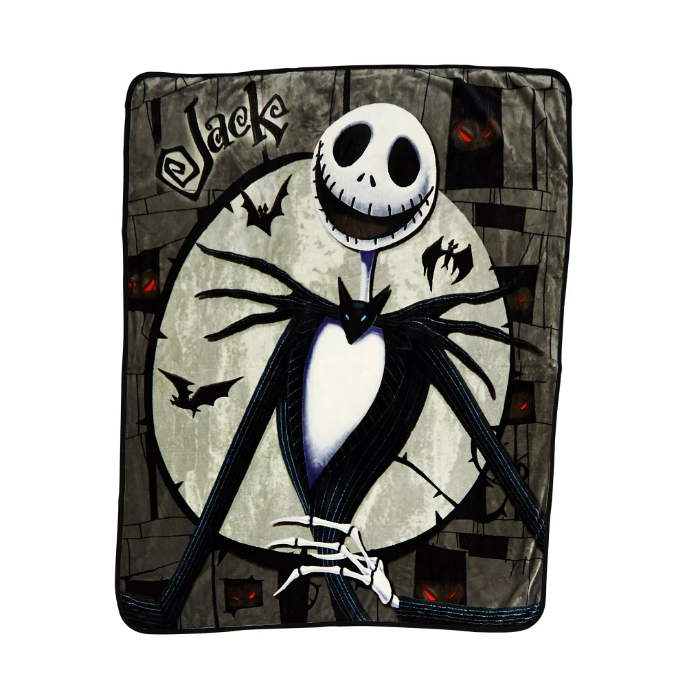 Jack and Sally Reversible Fleece Blanket - The Nightmare Before Christmas