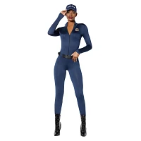Adult Police Officer Catsuit Costume