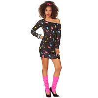 Adult Totally '80s Costume Dress