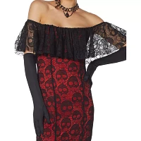 Adult La Catrina Day of the Dead Trumpet Dress Costume