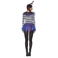 Adult Carnival Clown Bodysuit Costume