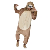 Adult Faux Fur Sloth Jumpsuit