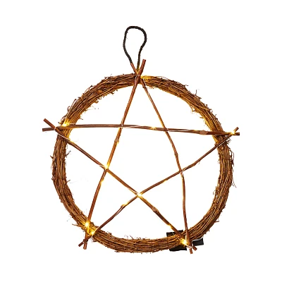 Light-Up Pentagram Wreath