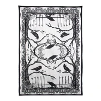 Dark Forest Raven Tablecloth