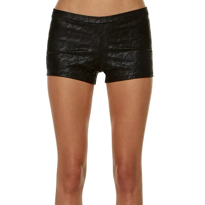 Adult Black Lace Printed Boyshorts
