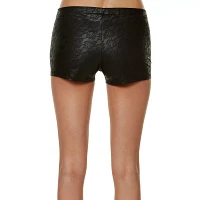 Adult Black Lace Printed Boyshorts