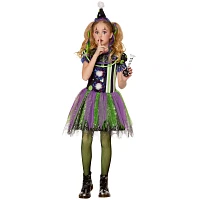Kids Glow the Dark Neon Clown Costume