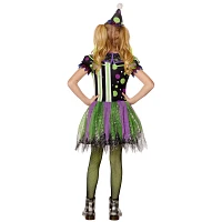 Kids Glow the Dark Neon Clown Costume