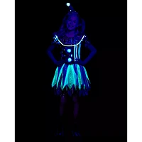 Kids Glow the Dark Neon Clown Costume