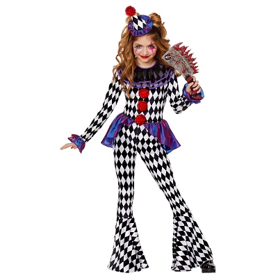 Kids Carnival Clown Unitard Costume