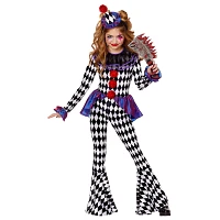 Kids Carnival Clown Unitard Costume