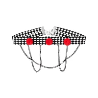 Scary Clown Pom Choker Necklace