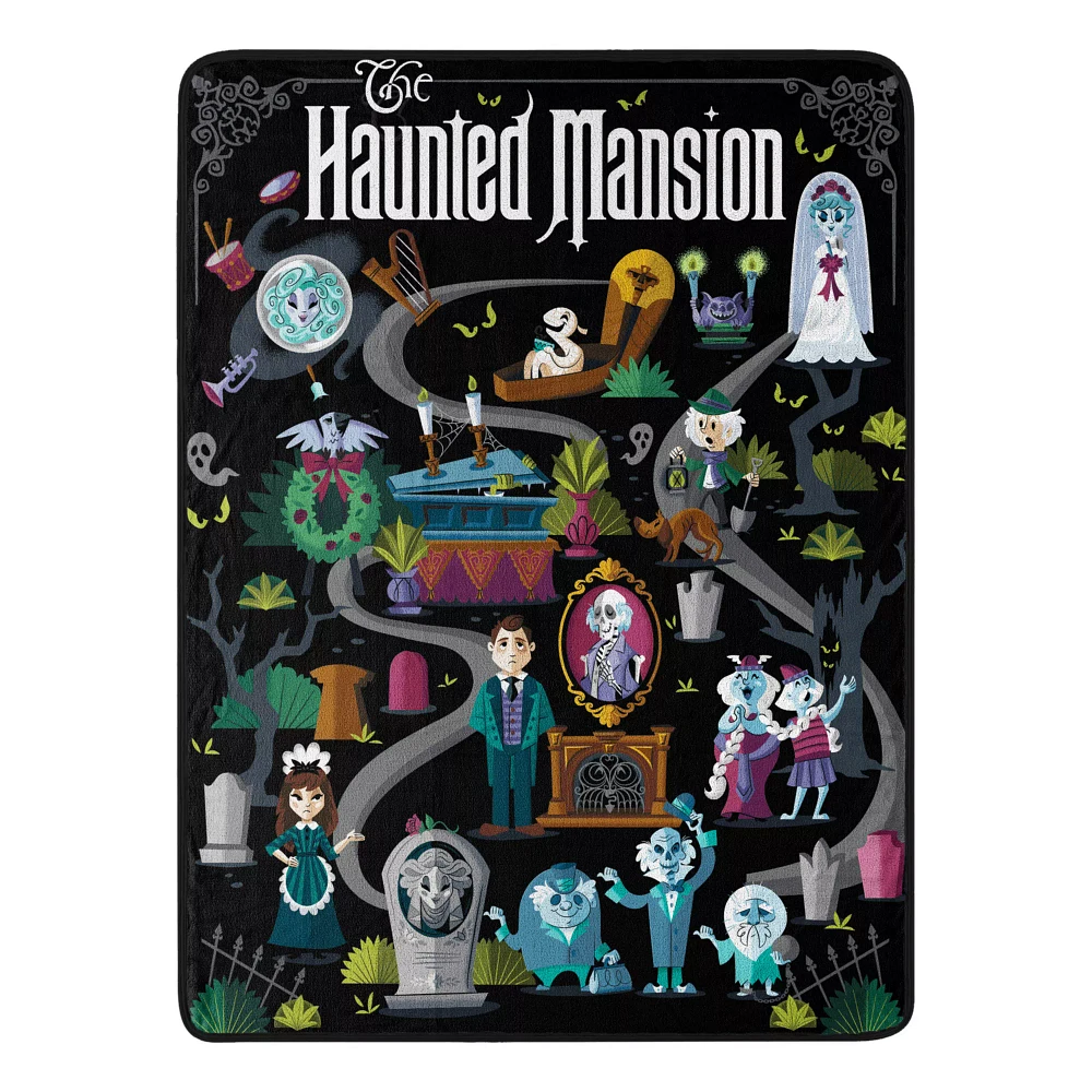 The Haunted Mansion Map Fleece Blanket - Disney