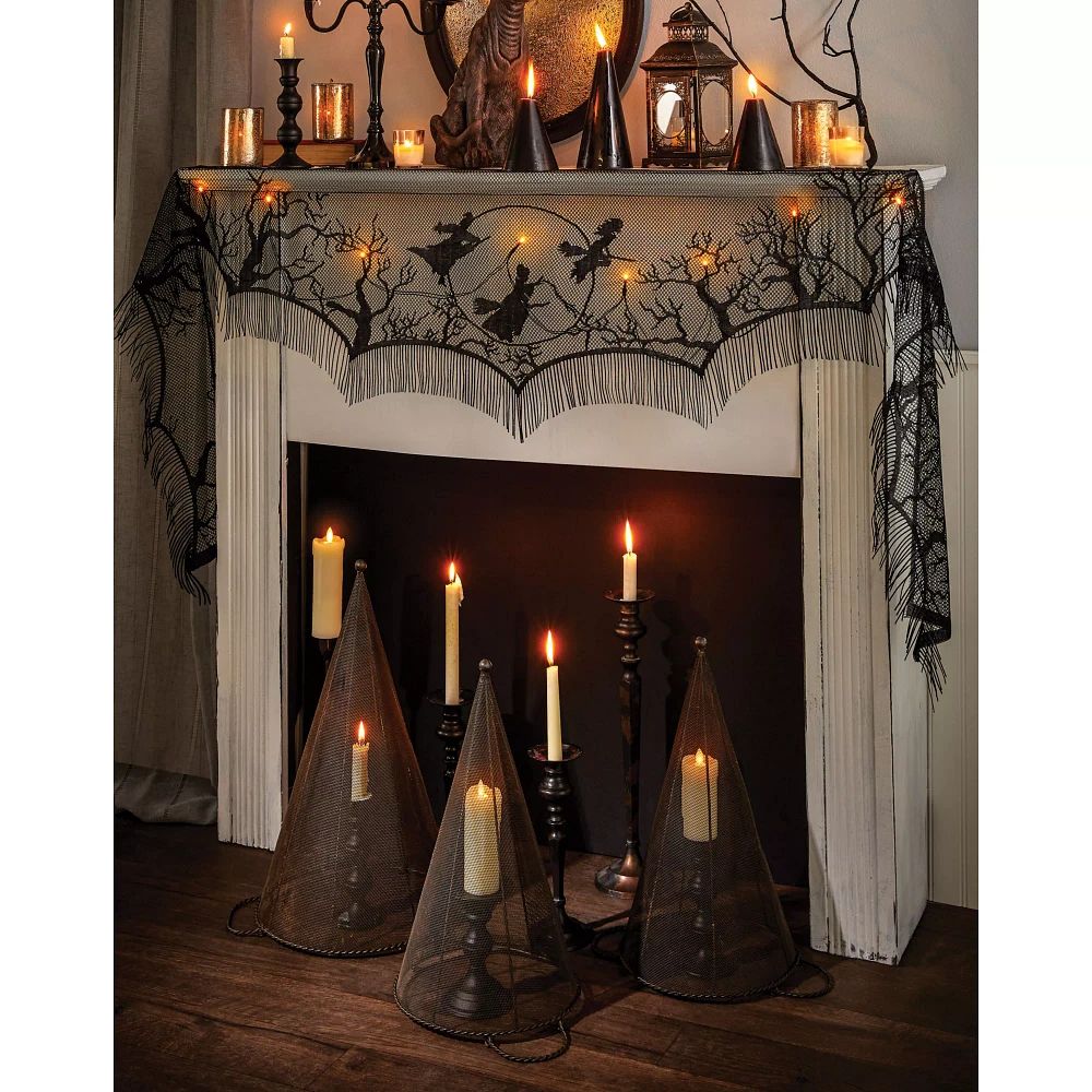 Light-Up LED Mantel Scarf - Hocus Pocus