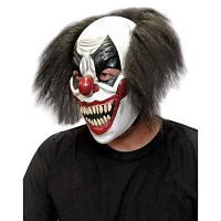 Red White and Black Clown Full Mask