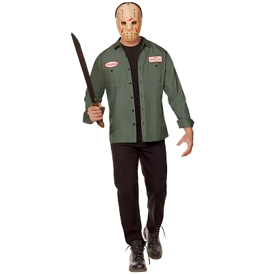 Adult Jason Voorhees Work Shirt - Friday the 13th