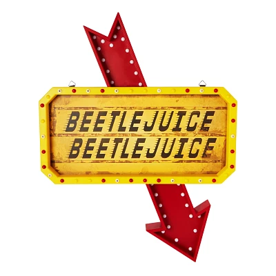 Light-Up LED Hanging Marquee Beetlejuice Sign