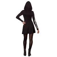 Adult Skeleton Hooded Plus Size Dress