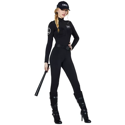 Adult Swat Catsuit Plus Size Costume