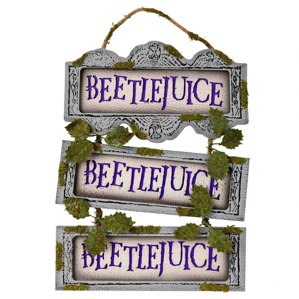 Beetlejuice Ladder Sign