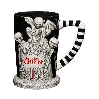 Here Lies Betelgeuse Molded Tombstone Coffee Mug 20 oz. - Beetlejuice